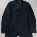 MAGE MALE Men's One Button Suit Jacket Elegant Solid Color Blazers Slim Fit Lightweight Sport Coats Blazer
, Size -L, Black