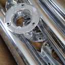 Set of Chrome Rods for Indoor Use Bathroom Kitchen Bedroom (No Hardware) 29"x2, 26"x2, 18"x1 Pcs