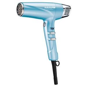 BabylissPRO Nano Titanium Hair Dryer, Professional 1875-Watt Blow Dryer, Lightweight, Ionic Technology Dries Hair Faster with Less Frizz (Blue)