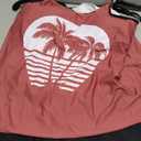 Urchics 2026 Women Two Piece Tankini Swimsuit Tummy Control Plus Size Long Torso Top and High Waisted Boyshorts Bathing Suits, XL