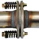 Amazon.com: SUISFLXGRO Exhaust Flex Spring Flanges 100% 409L Stainless, Spring Joint For Aftermarket (2"X6") : Automotive