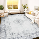 Istana 5x7 Area Rug - Grey/Gold Rugs for Living Room 5x7 - Foldable Rugs for Bedroom - Stain Resistant Washable Rug - Eco-Friendly Boho Area Rugs - Easy to Clean Living Room Rug