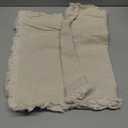 MIULEE Decorative Throw Pillow Covers Neutral Linen Fringe Throw Pillows Set of 1 Natural Beige Boho Farmhouse Cushion Covers for Couch Sofa Bed Living Room Spring Home Decor 14x36 Inch