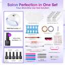 GELLEN Gel Nail Polish Kit with U V Light, 71pcs Gel Nail Kit 32 Colors All Seasons, Base & Top Coats (Glossy/Matte/Glitter/Cat Eye), Professional Home Salon Manicure Kit for Women & Beginners