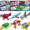 JOYIN 24 Packs Valentines Day Cards with Sea Animal Building Blocks for Gifts Party Favor, Classroom Exchange Prize, Valentines Greeting Cards