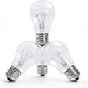 100 Watt Incandescent Light Bulbs, A19 Clear Incandescent Rough Service Light Bulb,A19 100 WATT Bulbs,2700K Soft White, E26 Medium Base, 110-130V, 4-Pack