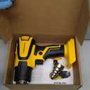 Cordless Heat Gun Compatible with Dewalt 20V Battery, LCD Display 350W 2-Temp Setting (120-1110), 4 Nozzle, Portable Hot Air Gun for Shrink Tubing, Paint Removal,DIY (Tool Only, NO Battery)