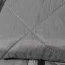 Magnetic Thermal Insulated Door Curtain, Fits Door Size 38" x 82",Durable Oxford Cloth&Thicken Polyester Fiber Fill, Efficient Temperature Control, Durable Construction, Soundproof and Windproof Gray