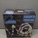 Coroor 100ft 1080 LED Rope Lights Christmas Outdoor Waterproof, Flexible Connectable Tube Lights with 8 Modes, String Lights Decorative Lighting for Garden Patio Tree Bedroom Xmas Decor(Warm White)