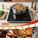 TOPWISH Single Burner Electric Stove, 110V-120V Portable Electric Cooktop, 1600W Induction Countertop Stove Top Burner Hot Plate with 10 Temp Levels, Child Safety Lock, Timer & Auto-Shut-Off