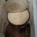 Unfinished Natural Wood Slices with Bark - 20 Pcs 3.5-4 inch Wood Craft kit, DIY Kids Arts and Crafts Coasters Christmas Ornaments Rustic Wedding Decorations