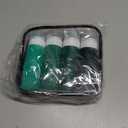 Travel Bottles for Toiletries, 3oz Size TSA Approved Leak Proof Silicone Containers for Shampoo, Conditioner,Easy to Squeeze and Portable, Essentials for Traveling (4 Pack) Green