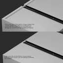 LONTAN 5 Pcs Black Center Mount Drawer Slides 18 Inch - Bottom Centered Drawer Mount 3/4 Extension Heavy Duty Drawer Glides for Cabinets, Dressers, and Furniture Smooth and Quiet Operation