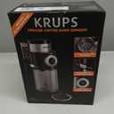 KRUPS Precision Burr Coffee Grinder: 12 Settings, 8 oz Capacity for Drip, French Press, Espresso, Pour Over, Cold Brew - Stainless Steel, 110W, Auto-Stop, Easy Clean - Coffee Grinders for Home Use