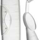 RADIUS Toothbrush, Original Big Brush & Case, Right Handed, Clear Brush with Clear Case, BPA Free ADA Accepted (1 Count (Pack of 1))