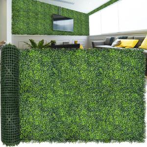 Artificial Ivy Privacy Fence Screen: 120"x 40" (33.5 SQFT) UV-Anti Faux Boxwood Roll Grass Wall Panels for Patio Balcony Privacy, Garden, Backyard Greenery Wall Backdrop Decor