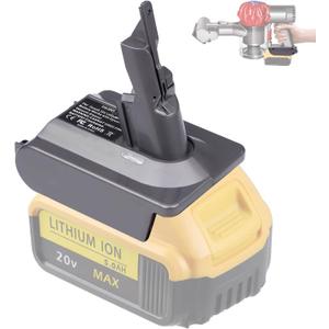 V7 Battery Adapter for Dewalt 20V Lithium Battery Converted to Replace for Dyson V7 Battery, Use for Dyson V7 Series Vacuum Cleaners Animal Absolute Fluffy HEPA Cordless Stick(Adapter ONLY)
