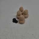 3" Tall Solid Wood Furniture Legs Unfinished Bun Feet for Cabinet Sofa Ottoman TV Stand Loveseat Dresser Set of 4