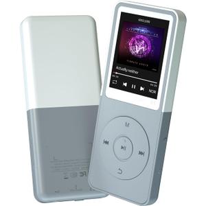 Bluetooth Mp3 Player, Classic Portable Mp3 Players for Kids,HiFi Music Player with Bluetooth,Video Play,FM Radio,Recording,E-Book,Alarm Clock,Mp3 Play up to 50 Hours with SD Card Slot Grey 32GB