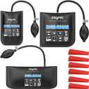 ESynic 3-Pack Durable Air Wedge Bags Kit - 440LB/200KG Heavy Duty Air Bags for Lifting Tool Capacity with Anti-Slip Surface- Includes 6 Durable Wedges for Door/Window/Furniture Installation