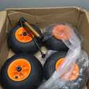 Originsure 300L Collapsible Beach Wagon with Balloon Wheels, 560lbs, Black