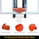 Professional 180 Heavy Duty Breakaway Basketball Rim18 inch Flex Rim Goal Replacement Fits 5"x5", 5"x4", 4"x3"5"x3" Hole Pattern Backboard
