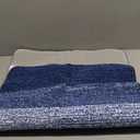 Kitinjoy Indoor Outdoor Door Mat, 32x20 Non-Slip Absorbent Dirt Trapper, Low-Profile Washable Inside Entrance Front Floor Mat, Sturdy Soft Entry Doormats for Entryway, Navy Blue