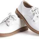 PATPAT Boys Girls Dress Shoes,Oxford Loafers Formal School Shoes for Toddler Little Big Kids