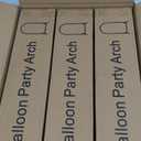 YAYOYA Metal Arch Backdrop Stand, Set of 3 Wedding Arched Frame, Stable Arched Background Stand for Wedding, Baby Shower, Birthday Party, Photography, Gold (6/ 6.6/ 7.2 ft)