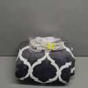 Homemate Heated Blanket Electric Throw - 50x60 Heating Blanket with 10 Fast Heat Levels 8 Hours Auto Off Soft Cozy Flannel Over-Heated Protection ETL Certification Keep Warming in Home (Grey Geometry)