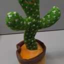 Starhig Dancing Cactus Talking Toy,Wriggle Singing Mimicking Cactus,Repeat What You Say,Sing,Dance,Recording,LED(120 Songs)