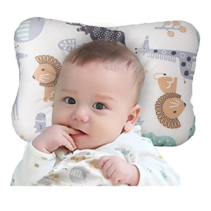 Soft Hypoallergenic Baby Head & Neck Support Organic Cotton Cover Machine Washable (Animal World)