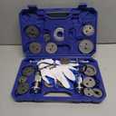 Orion Motor Tech 24pc Brake Caliper Compression Tool Set, Heavy Duty Brake Piston Compressor Tool and Wind Back Tool Kit for Brake Pad Replacement, Universal Disc Brake Caliper Tool Set with Blue Case