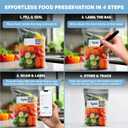 Vacuum Sealer Bags for Food Storage - Pack of 150 Smart QR Code Vacuum-Bags- 8" x 12", BPA-Free, 3.5-Mil Thick Vacuum-Storage Bags for Food Prep, Freezer Storage & Sous Vide Bag, Food-Storage Bag