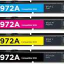 972A PageWide Remanufactured Ink Cartridge Replacement for HP 972 for HP972 for HP972A 972X – Compatible with PageWide MFP 552dw 577dw 577z 452dw 452dn 377dw 377dn Managed P55250dw P55750dw