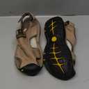 VISIONREAST Mens Leather Sandals - Outdoor Hiking & Waterproof Athletic Sports Sandals - Fisherman Beach Shoes with Closed Toe 43