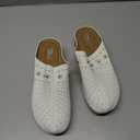 SHIBEVER Clogs for Women Mules Slip-On: Closed Toe Clog - Comfortable Womens Mule (White), Size 40