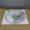 VONLUCE Semi Flush Mount Ceiling Light, 12.2" Ceiling Light Fixture with Pleated Shade, 2-Light Modern Drum Light Fixture for Bedroom Living Room Entryway Hallway, White Shade & Bronze Finish