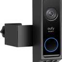 Anti-Theft Video Doorbell Mount for Eufy Doorbell E340/Wyze Duo Cam Doorbell, No-Drill Adjustable Mounting Bracket for Eufy E340, Apartment Door Camera Mount for Wyze Doorbell for Home Rentals Room