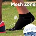 No-Show Socks Men: Running & Compression - Low Cut & Ankle Support Socks for Men (White)