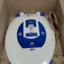 Mayfair Cameron Biscuit Toilet Seat, Non Slip Heavy Duty Wood, Easy Clean, Made in USA, Elongated