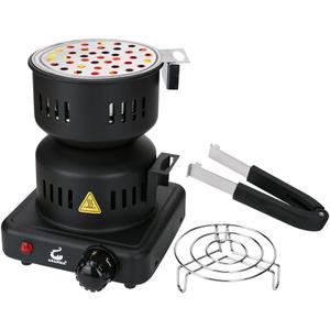 Coal Burner, Charcoal Burner For Cubes Charcoal Starter ETL Approved Durable Multipurpose Electric Stove 120v~600w,Overheat Protection Coconut Coals Burner