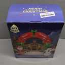 KOOY 8FT Christmas Inflatable Santa Snowman Arch Outdoor Decorations Blow up Yard Decoration, LED Lights for Christmas Party Holiday Xmas, Winter Outdoor Lawn Dcor, Xmas New Year Decoration