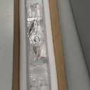 Jaycomey Modern LED Ceiling Light with 4 Spotlights, Dimmable 58W Linear Ceiling Lamp Fixture with Remote, 43.3in Upgraded Flush Mount Ceiling Chandelier Lighting for Bedroom Closet Hallway (White)