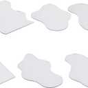 6 Pcs Ripple Shape Acrylic Mirror Reflection Board, Wave Cloud Pea Arch Photo Props Mirror Photography Ornaments Reflective Display Sheet for Jewelry Makeup Product Background