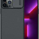 Nillkin Compatible for iPhone 13 Pro Max Case, CamShield Pro Series for iPhone 13 Pro Max 5G 2021-6.7" Black Case with Slide Camera Protection Cover, Slim Privacy Protective Case