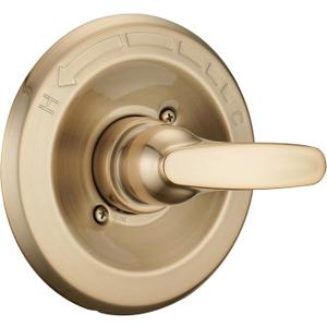 Shower Trim Kit Replacement for 13/14 Series, Shower Cover Plate with Handle fit Champagn Gold, Shower Cover Plate with Handle (Valve& Catridge Not Inclued)