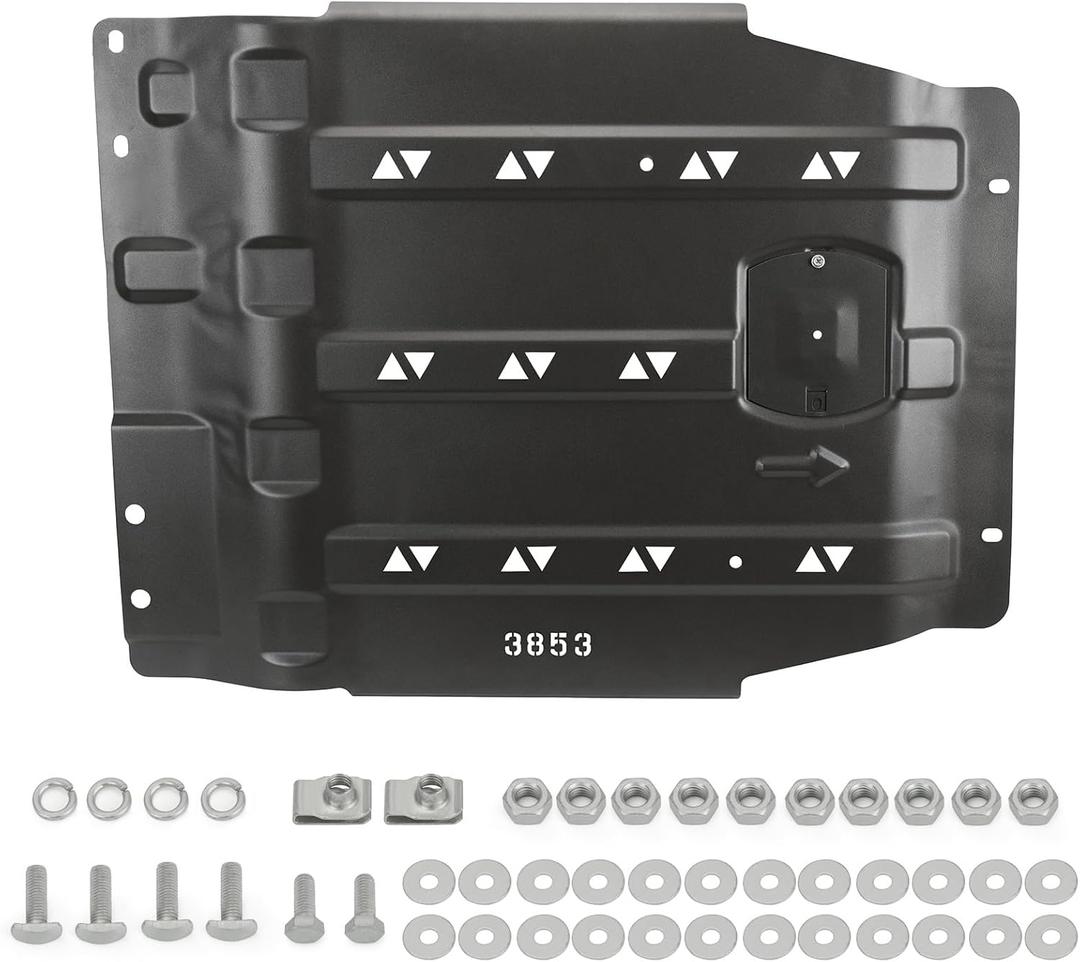 Transmission Protection Plate Compatible with 2015-2022 Ford F150, Heavy-Duty Skid Plate Engine Splash Guard Replacement