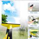 Rechargeable Window Vac, Power Window Vacuum Cleaner Set, Window Squeegee Electric Cleaning Tool for Windows, Tiles, Mirrors, 200ml Water Tank