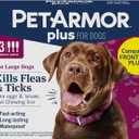PetArmor Plus Flea and Tick Prevention for Dogs, Dog Flea and Tick Treatment, 3 Doses, Waterproof Topical, Fast Acting, Large Dogs (45-88 lbs)